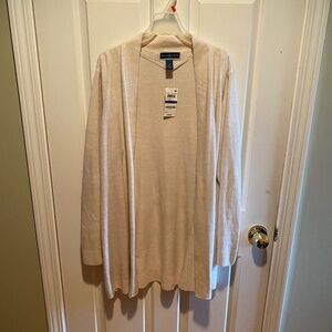 Karen Scott ivory cardigan